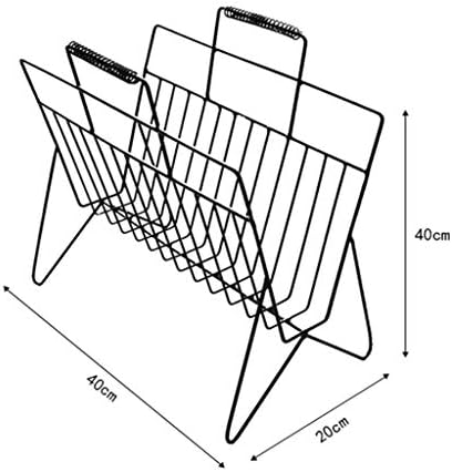 ZldQBH Newspaper e revista rack para armazenamento de banheiro, lixeira de metal, rack independente