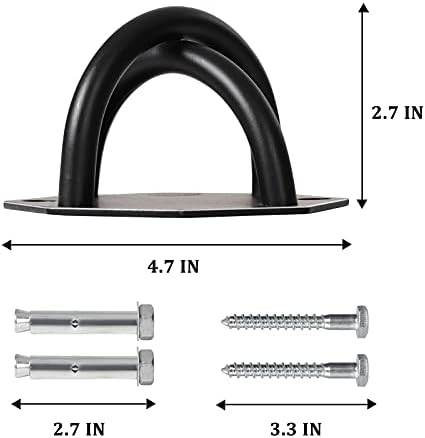 Suporte de montagem de parede para tiras de suspensão Treinador Ancoragem Montagem de parede Montagem de teto de ioga Para ioga Battle Battle Ropes Treinamento de fitness Hammocks Rings olímpicos Sistemas de treinamento de força de peso corporal