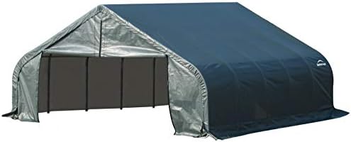 ShelterLogic 80002 Green 18'x24'x9 'abrigo de estilo de pico