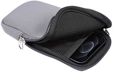 Capa de clipe de telefone Slave de telefone neoprene, bolsa móvel de bolsa universal de 6,9 ​​polegadas com zíper compatível com