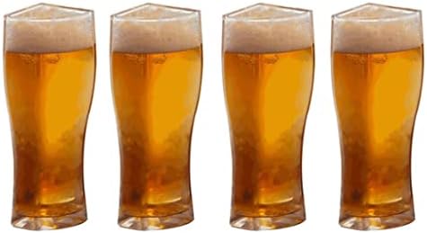 Xxxdxdp copo de cerveja copo de caneca separável 4 partes de grande capacidade de caneca de cerveja grossa copo de vidro para