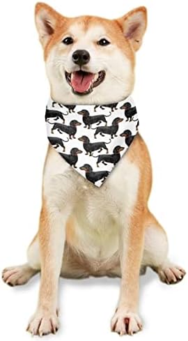 Keiahuan fofo dachshund bandana para garotas gatos de cães, pescoço de estimação e lenço adequado para a maioria das raças de cachorro