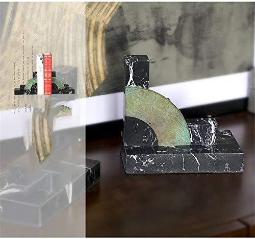 Teerwere BookEnd Art Desktop Books, de mármore nãokid Livros para Office Home Office 1 par de desktop Creative BookEnd