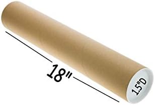 Tubos de correspondência com tampas, comprimento utilizável de 1,5 polegadas x 18 polegadas | TubeeQueen