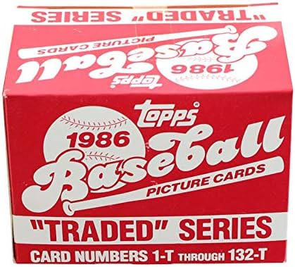 MLB 1986 Topps Baseball Comércio da série - Conjunto de 132 cartões