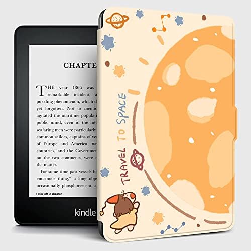 Lyzgf Caso para Kindle - Viaje para Case Protetivo do Espaço para todas as versões Kindle Paperwhite/Kindle 8ª geração