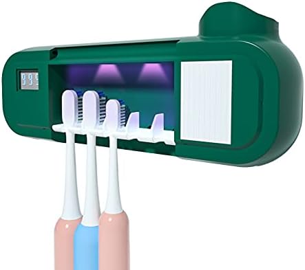 Parede do suporte da escova de dentes montada com U/V por 5, organizadores de escova de dentes elétricos recarregáveis