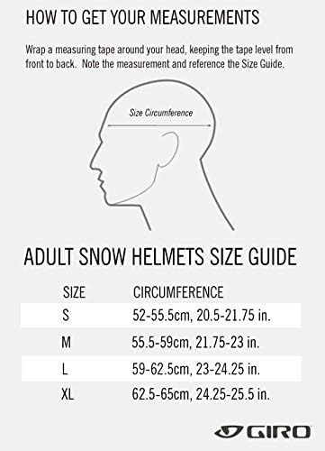 Capacete de esqui de borda Giro - capacete de snowboard para homens, mulheres e jovens