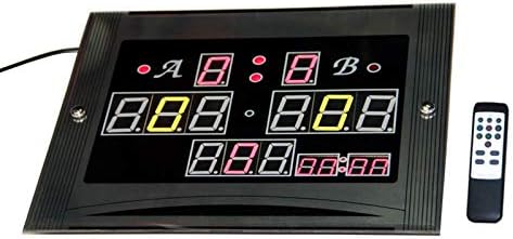 JMYSD Snooker Scoreboard com controle remoto, exibição de vídeo digital placar de montagem de parede para os amantes de bilhar