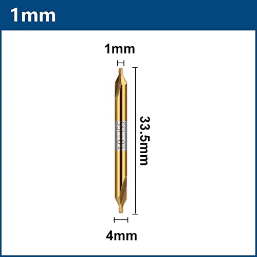 Bit de broca de 60 graus de contraste combinados ângulo bit bit de broca de metal 1pcs