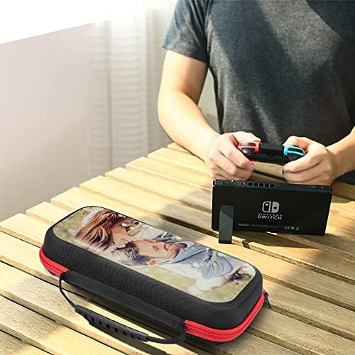 Illusiwhim Caso de transporte personalizado para Nintendo Switch, Travel Carry Storage com 20 jogos Cartuchos, personalizados com sua