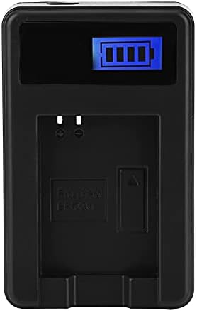 ZRQYHN BP1030 Câmera recarregável carregador de bateria de íons de lítio USB carregamento rápido, com tela LCD, bateria de íons