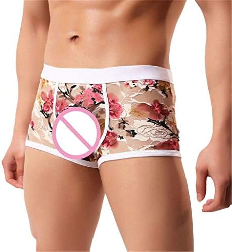 BMISEGM Mens boxers roupas íntimas lingerie sexy renda respirável cuecas roupas íntimas calcinha boxer calcinha de fertilidade