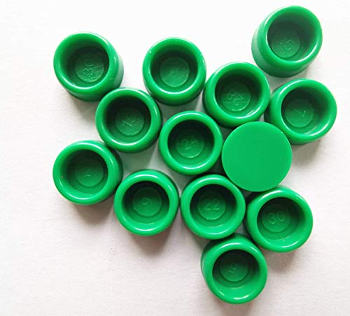 MSSOOMM PLACT CAP POT PAT PARA ORIGO DE VIAR LINHADA LINHA 15MM HGH15 HSR15 HGW15 EGH15 EGW15, C4 DIA. 7,5 mm, 10 pcs de cor verde ou preta