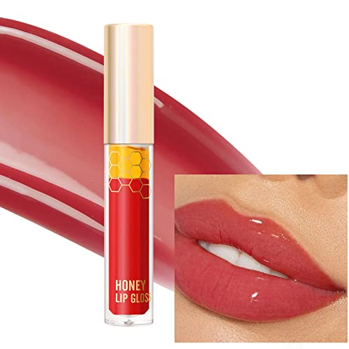 Glosses de lábios coloridos Mel Glazes hidratantes e hidratantes com brilho fino de design perolado em camadas peroladas 3,8ml Lip Lip Gloss