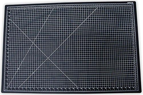Toolusa 24 x 36 'Auto-cura Black Tapete com linhas de grade pré-marcadas para corte preciso: CR-00-12436