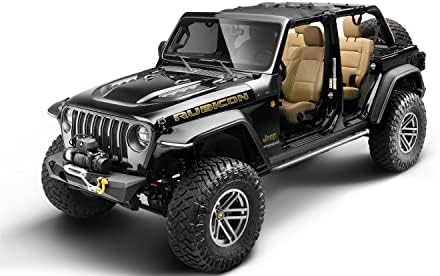 Bushwacker 76129 Armadura de trilha Guard de capuz para 2018-2021 Jeep Wrangler JL, 2 portas e 4 portas