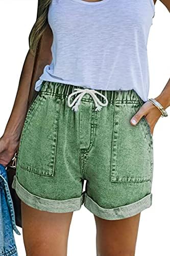 Goldpkf shorts jeans femininos para o verão casual na cintura média se esgotou