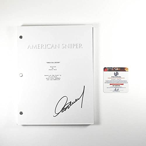 Clint Eastwood American Sniper Script assinado autêntico autêntico 'ga' coa
