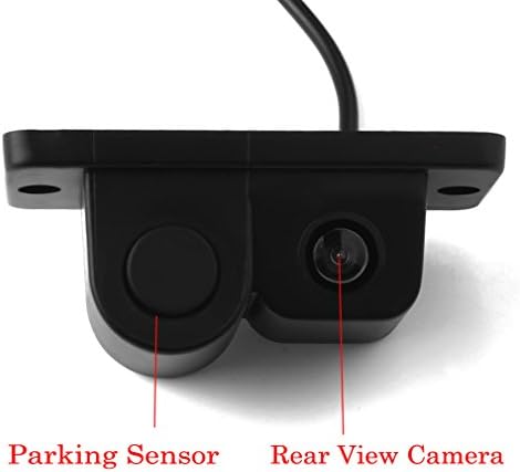 Ponpy impermeável 2 em 1 HD 170 graus Amigo ângulo de visualização Câmera de vista traseira de backup reverso com sensor de