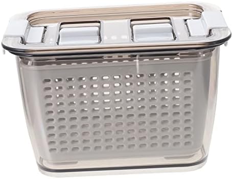 Besportble 1PC Airtight Box Drenner Best Basket Beggie Recifres para geladeira geladeira portátil freezer Plasticos para comida geladeira gaveta de rack de armazenamento fresco Produto economia de frutas rack