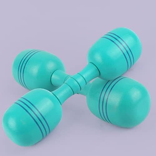 Besportble 2Pairs Toys Fitness Pink Wooden Bar Equipments Gym- Dumbbell Treinando pesos domésticos Hand G Girls Style para