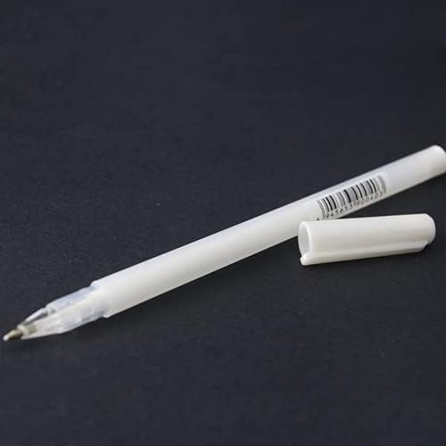 2pcs de tinta branca colorido de gel caneta de 0,8 mm de caneta de scrap.