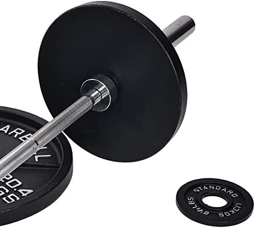 Placas de peso olímpicas de ferro fundido de fitness de fitness Signature placas de peso para treinamento de força, conjunto