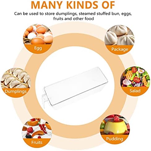 Besportble Clear Contêiner 2pcs A despensa de cozinha plástica refrigerador de geladeiras de armazenamento de alimentos com alças