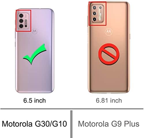 Capa de telefone para moto G30/G20/G10/10 Power 2021 Casos de carteira com tela de vidro de vidro temperado Colo