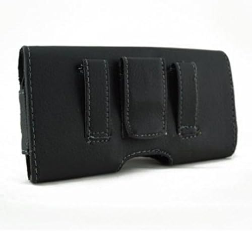 Caixa de couro de clipe de couro lixas de capa de couro bolsa Carregar protetor compatível com Samsung Epic 4G - Epic