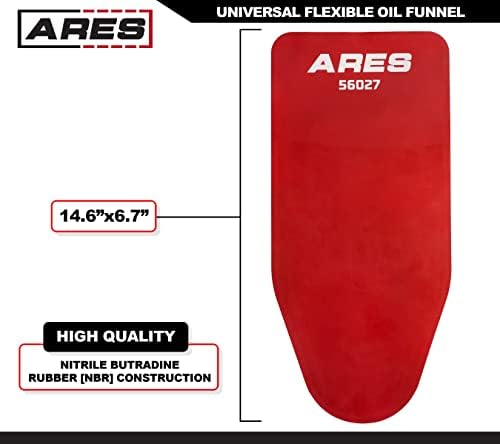 Ares 56027 - Funil de óleo flexível universal - enchimento de óleo sem derramamento - fácil de usar um design de 1 pessoa - se encaixa