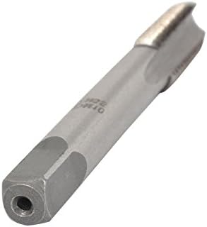 Aexit 2 pcs morre m10x25mm hss 3 flautas rosca de parafuso métrica reta de mão redonda matrizes prateadas cinza