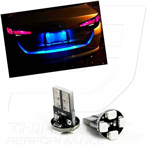 TGP T10 Blue 4 LED SMD Placa de placa Bulbos de lâmpadas 1994-2009 Compatível com Mazda B Series Trug