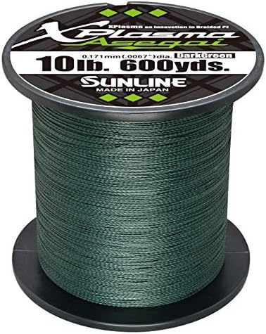 Sunline Xplasma ASEGAI Green trançado linha 600 jardas