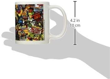 Quarty7 DC Comics Originals Capas cômicas caneca de cerâmica, multicoloria