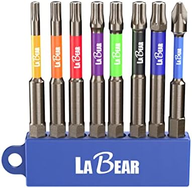 Conjunto de bits de fenda de 8pcs, 1/4 de polegada HEX Shank S2 Magnetic Magnetic de 2,95 de comprimento HEX HEX ALLEN CHAVELA DE FERRA DE TRABILIDADE, METRIC