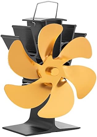 AAA AA AYYYSHOPP Black Firplace Fan 6 Blades