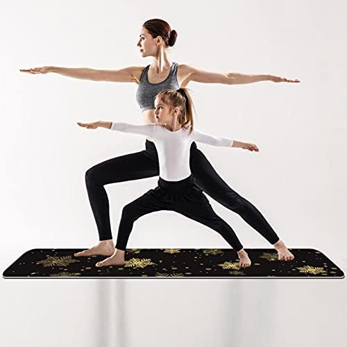 6mm de tapete de ioga extra grosso, flocos de neve de Natal Imprimir impressão ECO-FILHECIMENTO TPE TATS MATS PILATES com ioga, treino, fitness e exercícios de piso, homens e mulheres