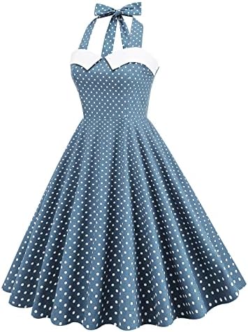 Vestidos de festa femininos estampa de moda britânica estampa xadrez da década de 1950 Rockabilly girat