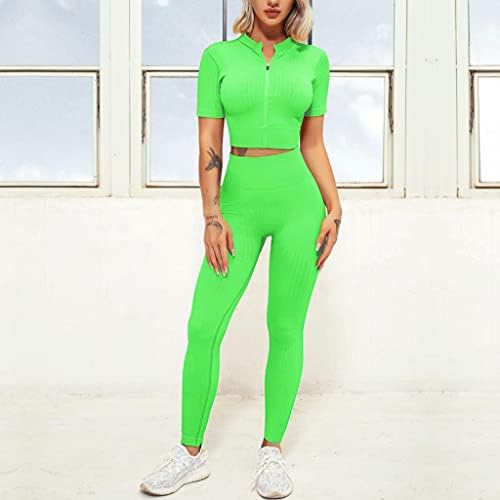 N/A MENORIA SENSILHAS DE YOGA Women Workout Sportswear Gym Roupas feminino Coloque as pernas da cintura esportiva Top de sutiã