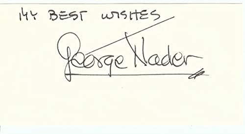 George Nader assinou a assinatura autografada American Businessman JSA JJ41053