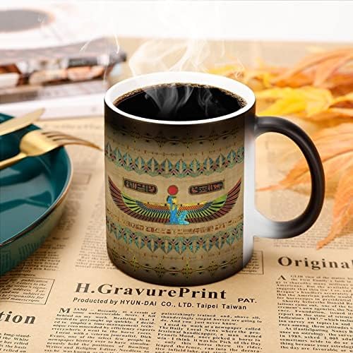 Deusa egípcia ISIS Mudança de caneca de caneca Magic Coffee Creamic Cea Cup Presente Personalizado para Office Homem Mulheres Mulheres 11 oz