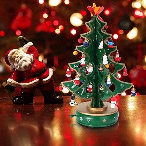 Lhllhl Hemu Music Box Christmas Tree Clockwork Design Caixa de música clássica