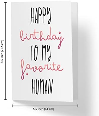 Karto doce cartão de aniversário para amigo, grande 5,5 x 8,5 cartão de aniversário para esposa, cartão de aniversário para marido