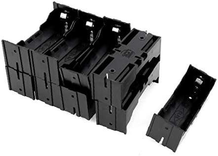 X-Dree Plastic Single 26650 Caixa de suporte da bateria Caixa de armazenamento 9pcs preto (plástico solteiro 26650 portador