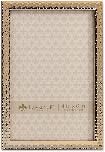 Lawrence Frames 713157 Metal com efeito de martelo, 5x7, ouro