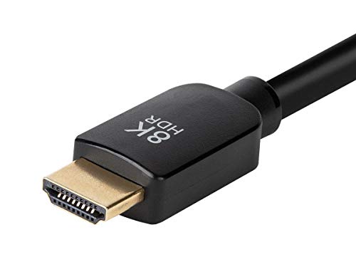 MONOPRICE 8K Ultra de alta velocidade HDMI 2.1 - 15 pés - preto | 48 Gbps, compatível com a Sony PlayStation 5, PlayStation 5 Digital Edition, MicrosoS Feet Xbox Series X e Xbox Series S