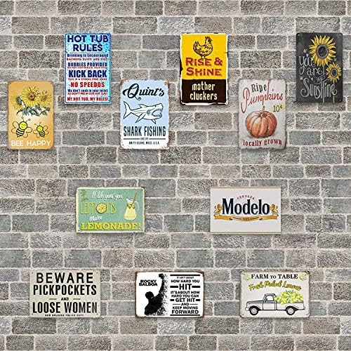 Meowprint Ice Cours Cours Luz cerveja servida aqui sinais de lata de barra de metal vintage 12 x 8in