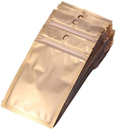 SOPVOX 100pcs Reutiliza Alimentos Sacos de armazenamento selados com papel alumínio Stand Up Tea Candy Bady